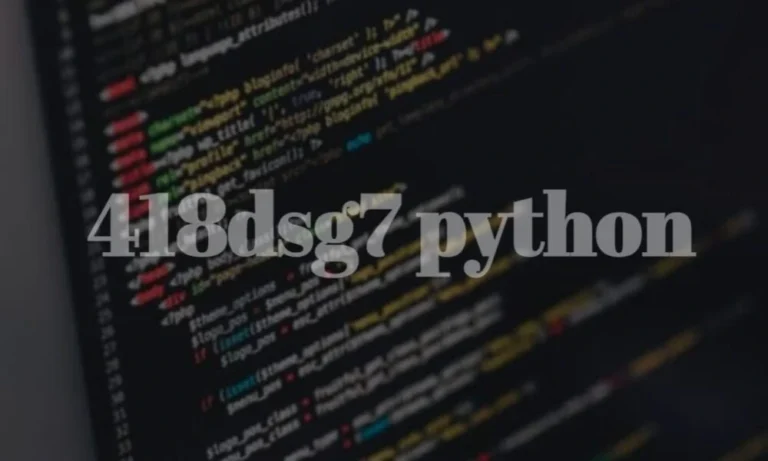 Inside the 418dsg7 Python Update: Where Speed Meets Smart Code